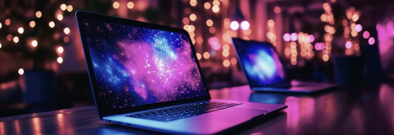 Zwei Laptops stehen auf einem Tisch