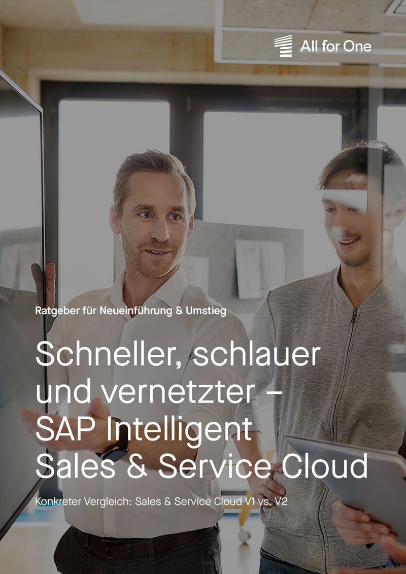 SAP Sales & Service Cloud V1 vs. V2 cover