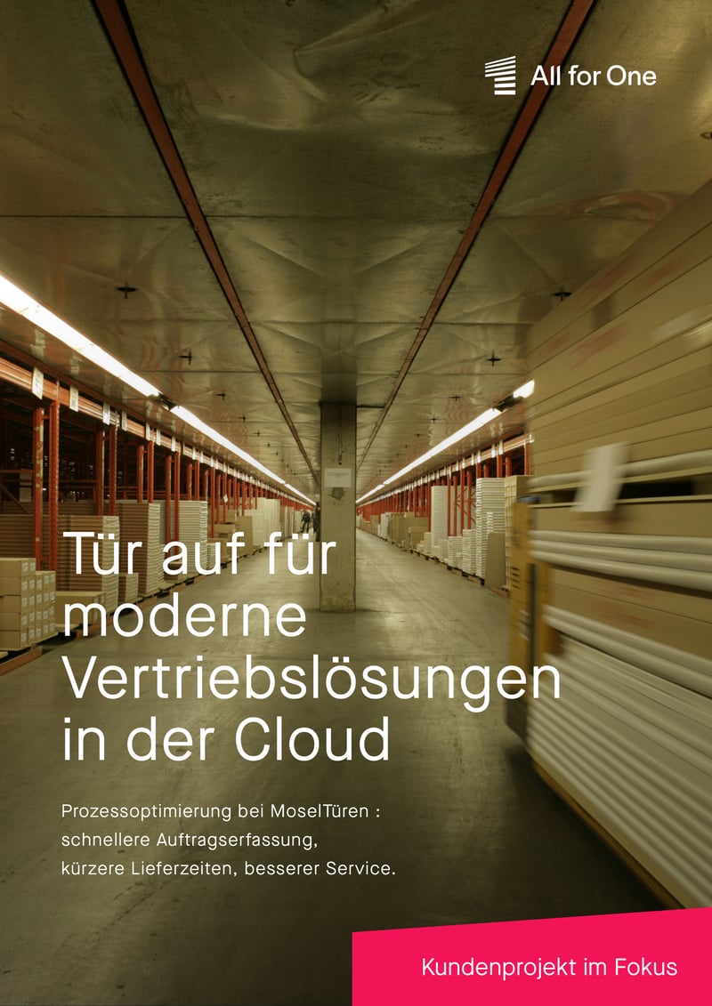 Tür auf für moderne Vertriebslösungen in der Cloud cover