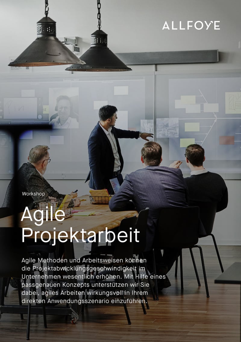 Agile Projektarbeit Titelbild