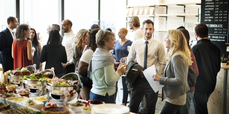 Betriebsfeier mit Buffet