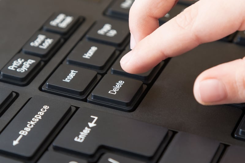 Tastatur mit Löschtaste
