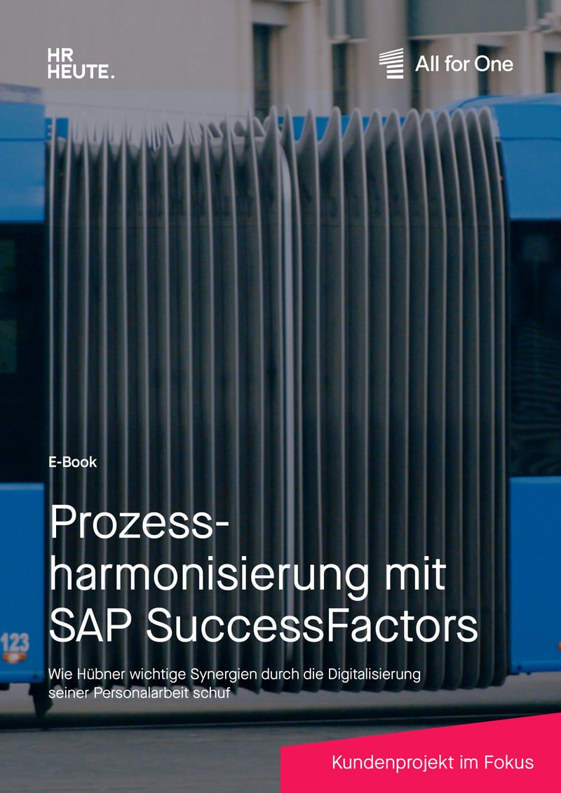 Kundenprojekt: Prozessharmonisierung bei Hübner mit SAP SuccessFactors cover