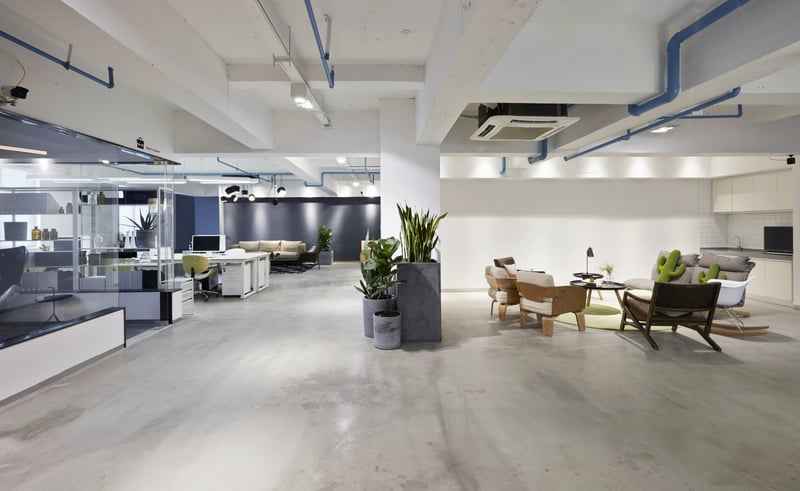 Blick in modernes Büro